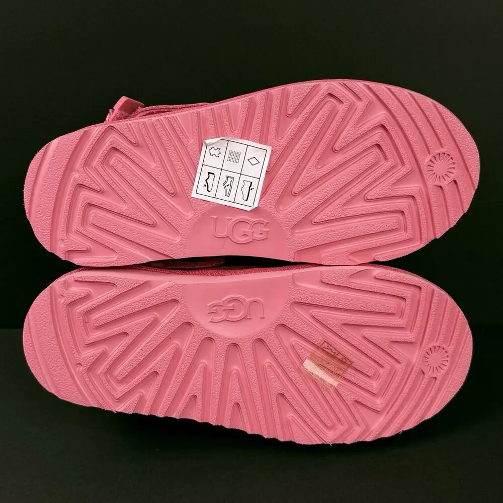 UGG Goldenstar Clog SAMPLE Kids K13 Pink Suede Shoes NEW Rare Comfort Clogs